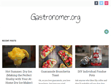 Tablet Screenshot of gastronomer.org